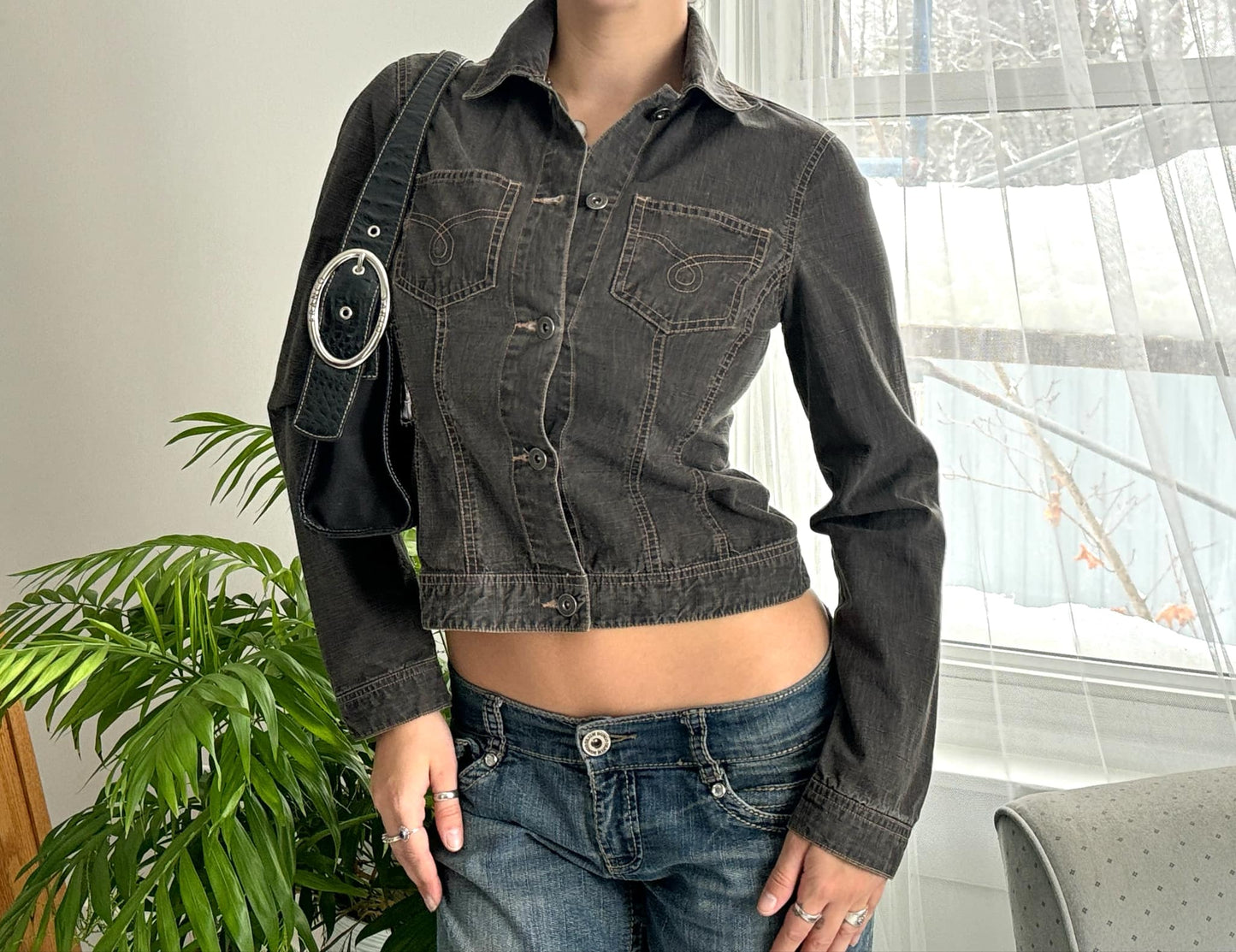 Grey Denim Jacket