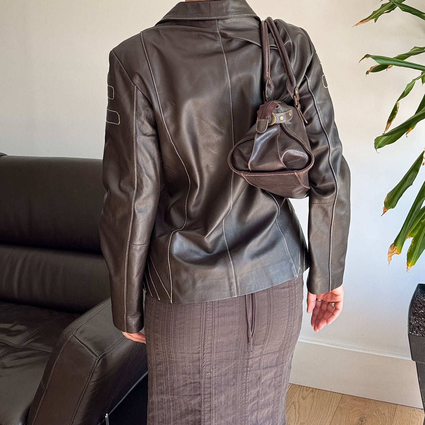 Dark Brown Leather Jacket