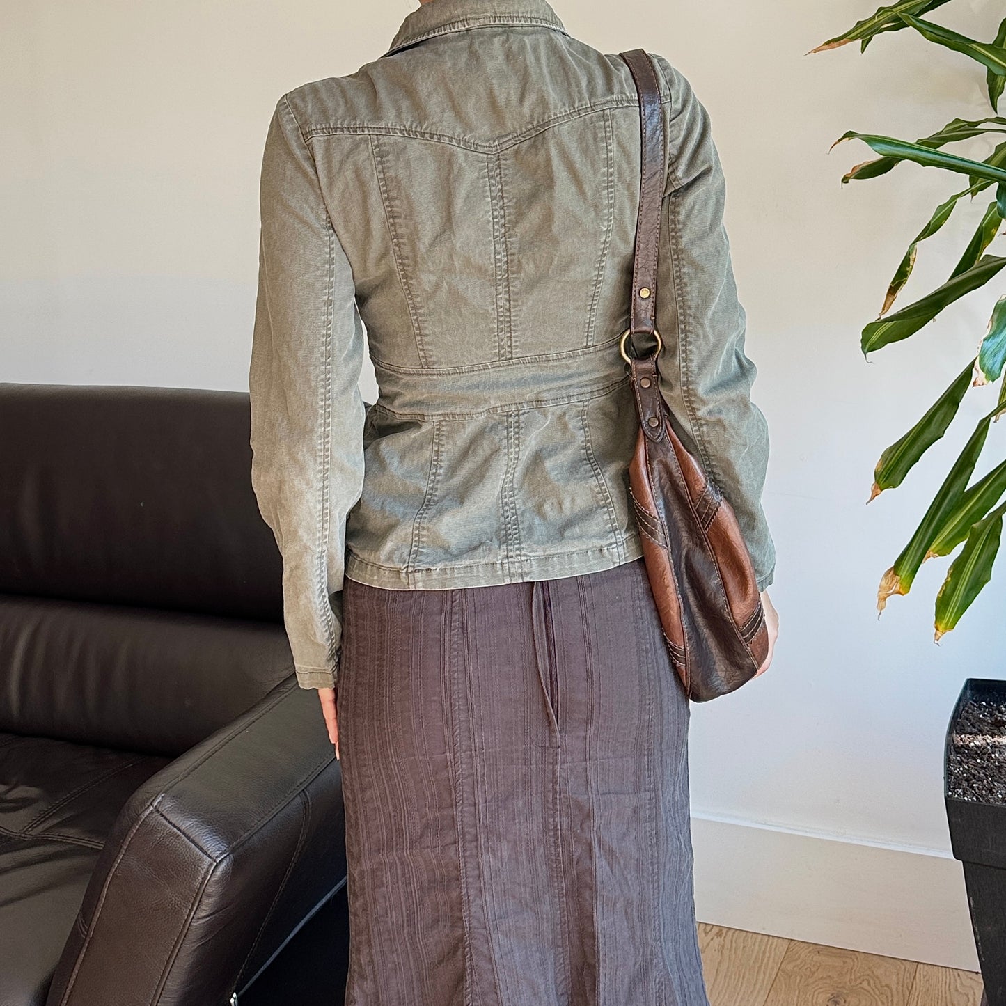 Khaki Green Button Up Jacket