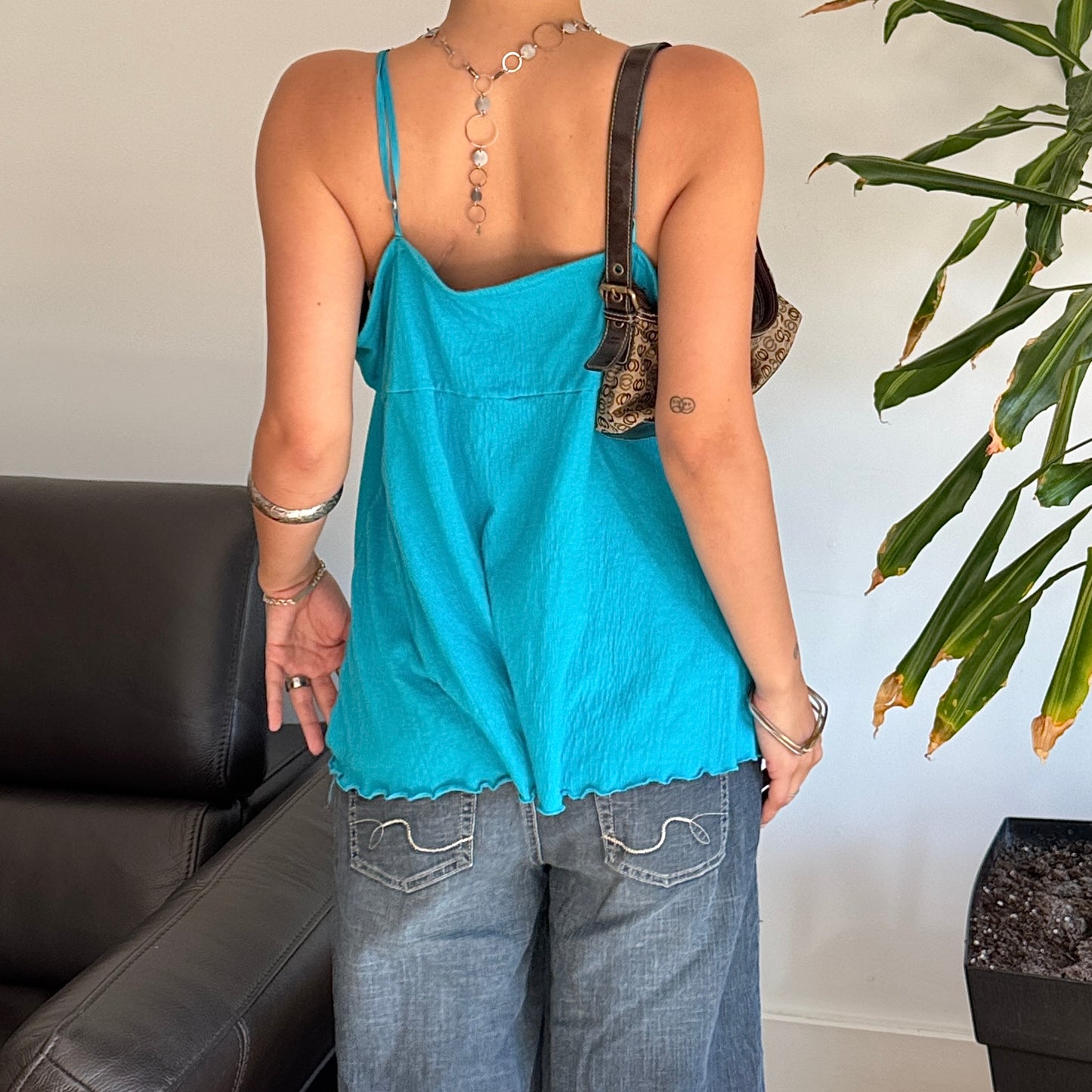 Turquoise Wooden Top