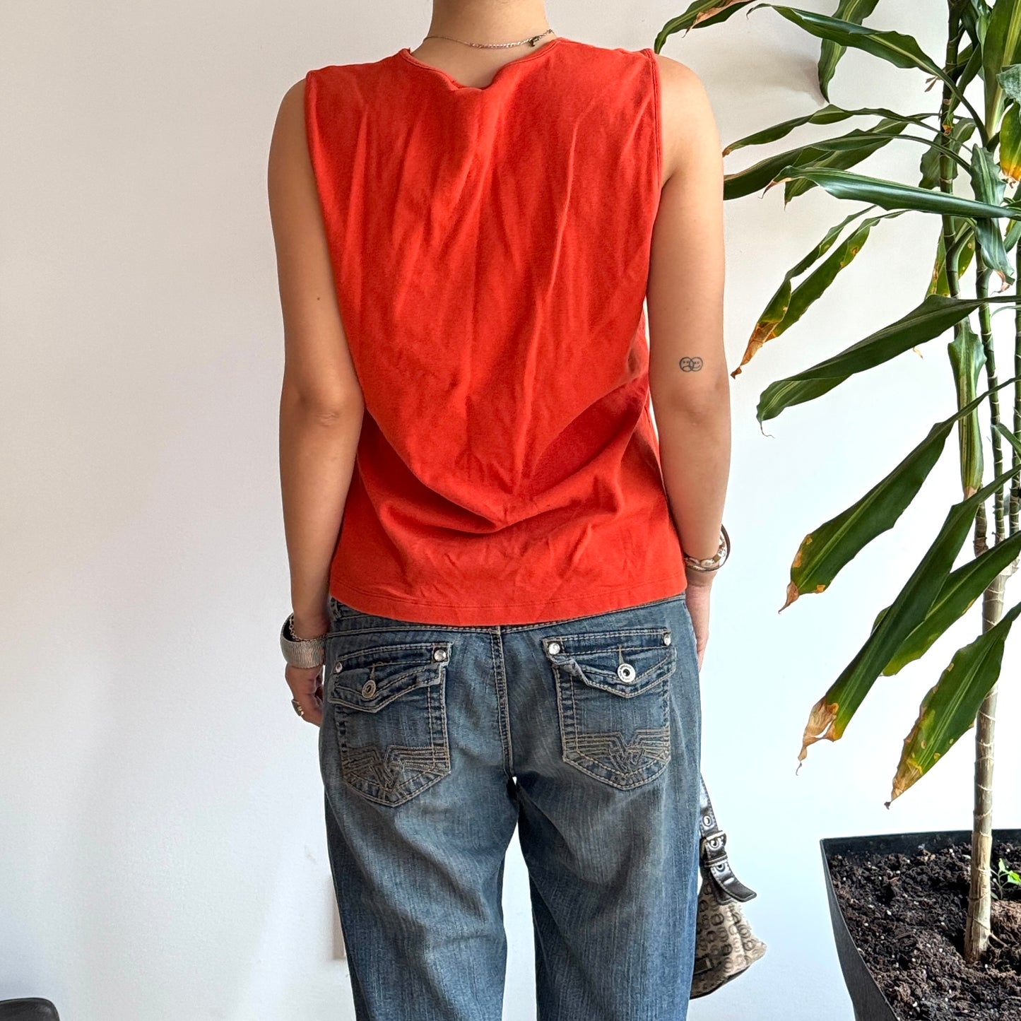 Orange Top with Buttons