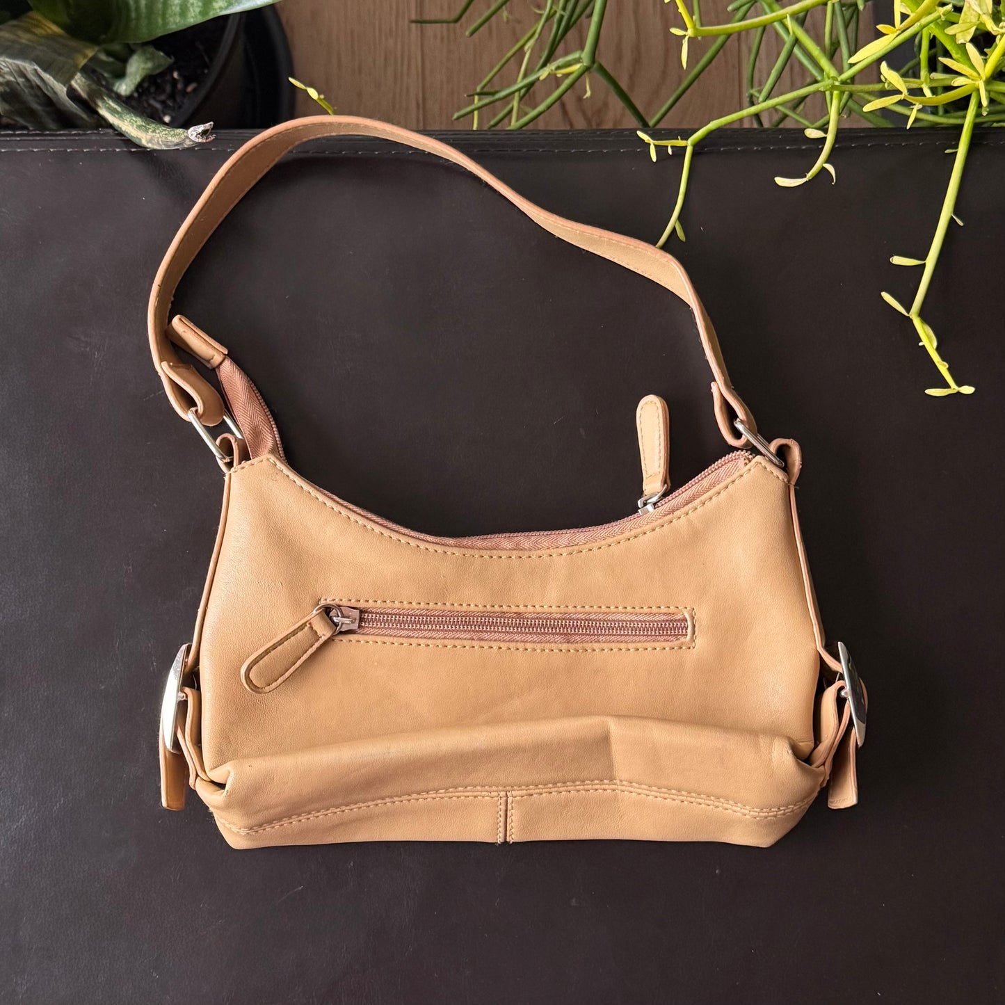 Beige & Silver Mini Purse