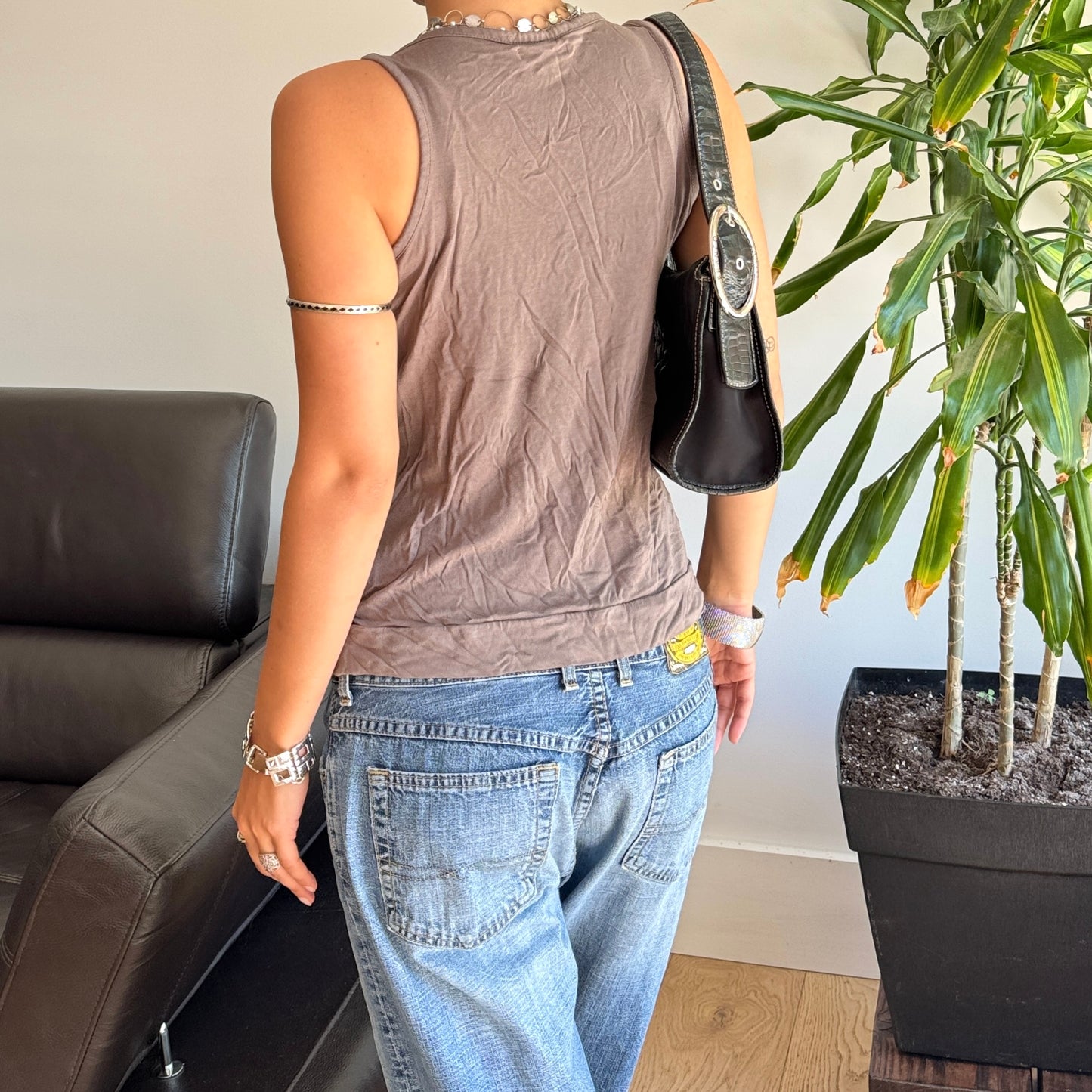 Grey/Purple Sequin Top