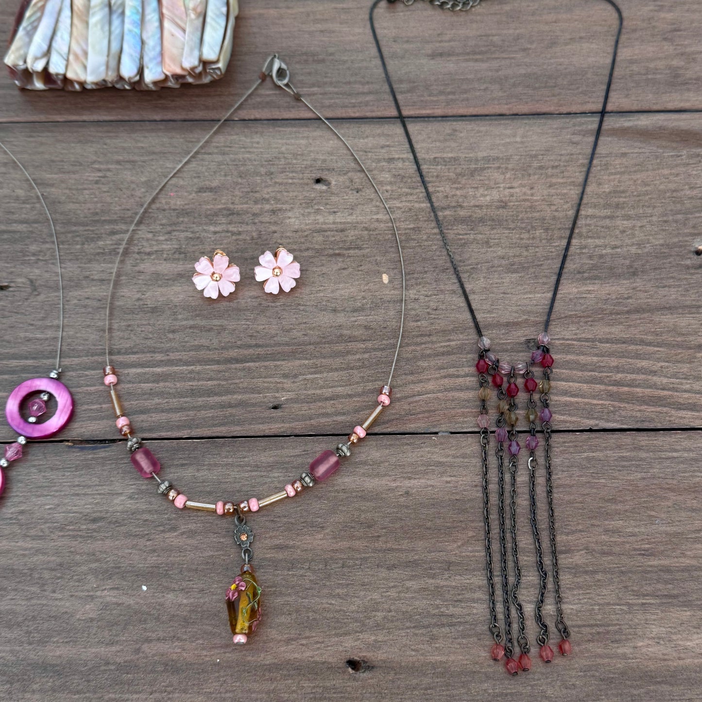 Pink & Purple Jewelry Set