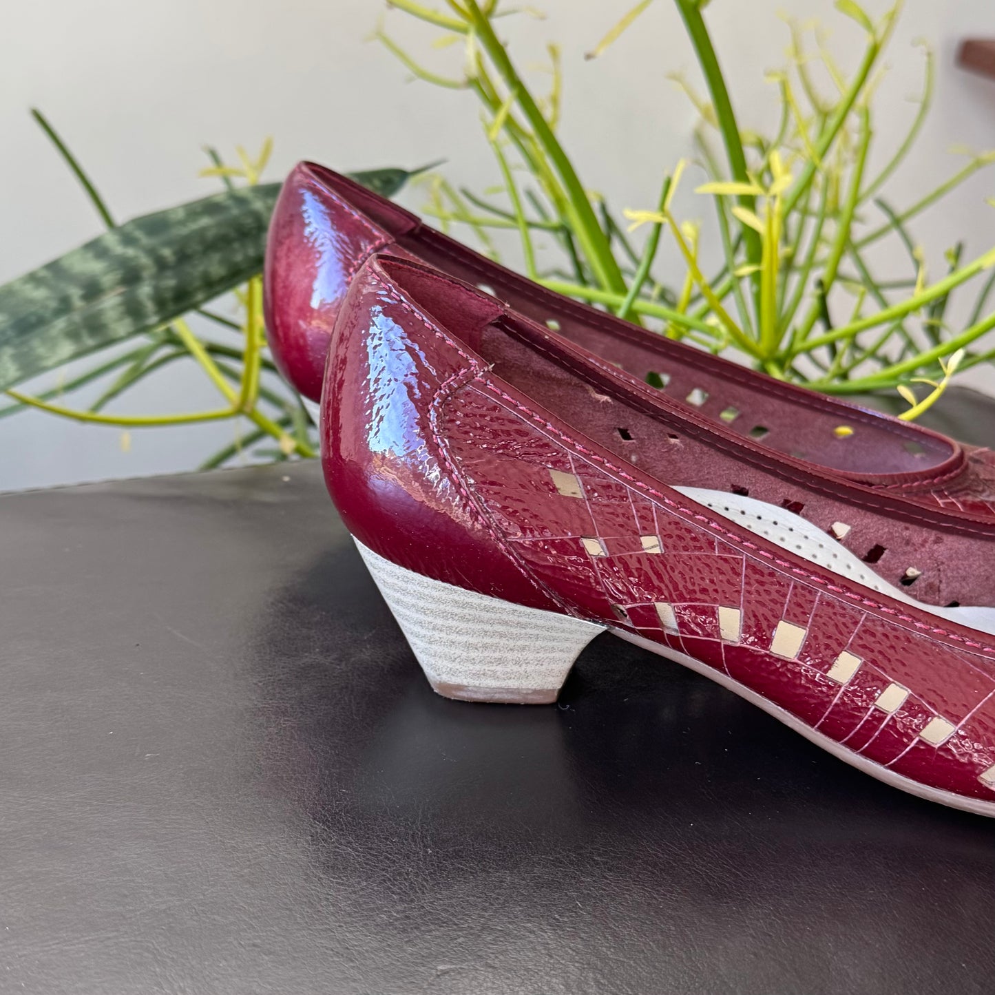 Cherry Red Mini Heels