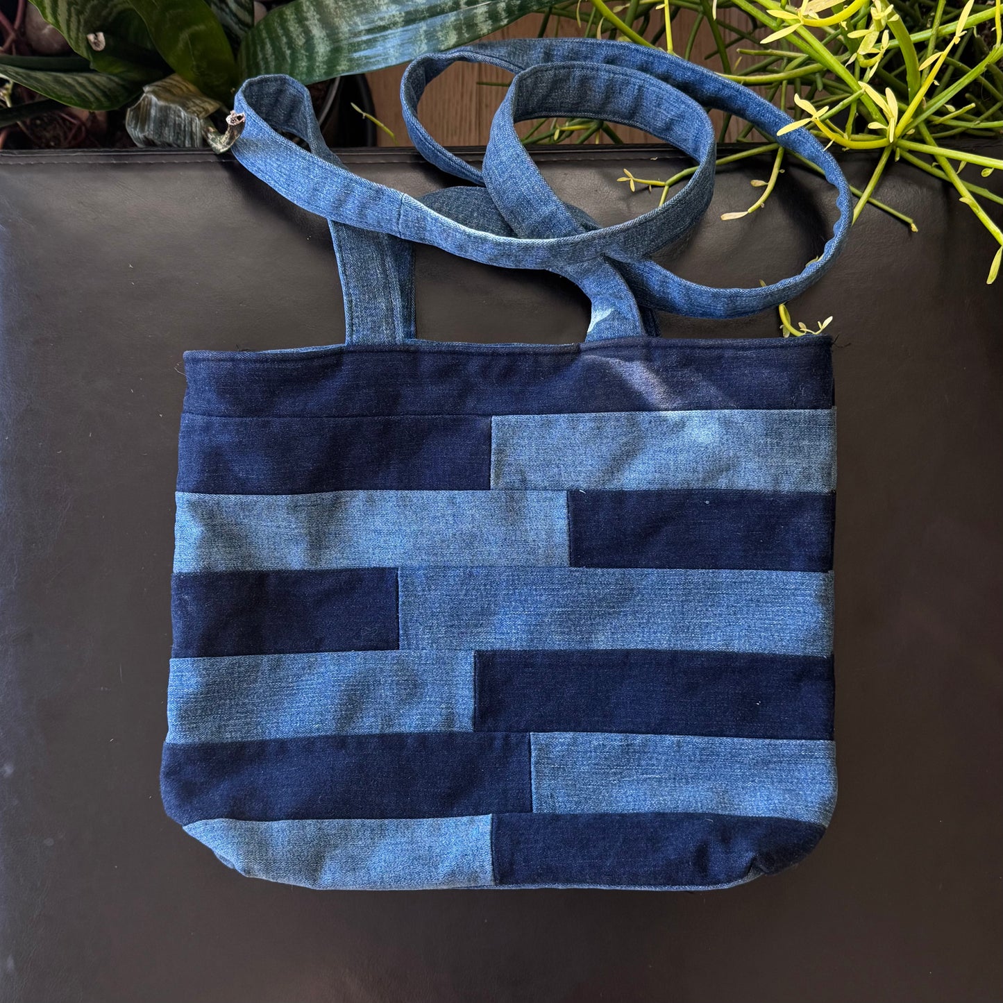 Blue Denim Like Purse