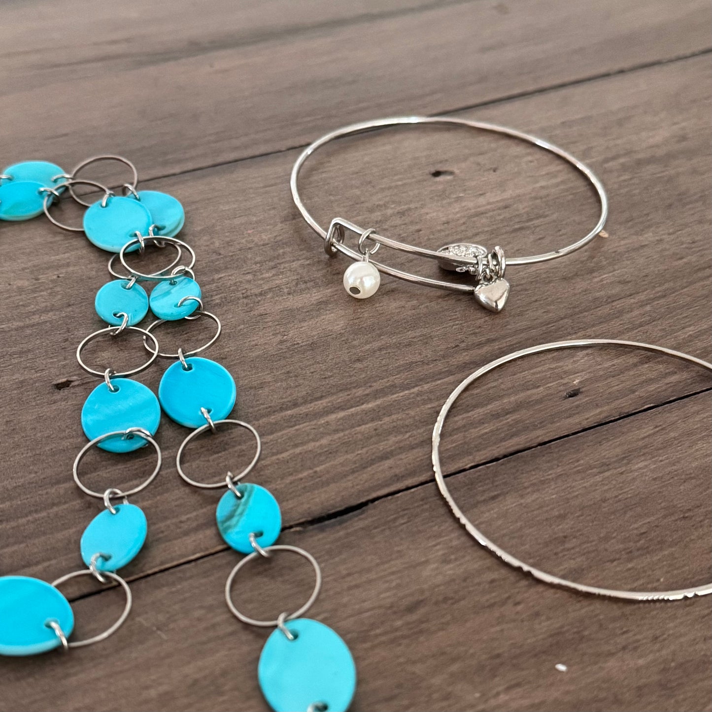 Blue & Silver Jewelry Set