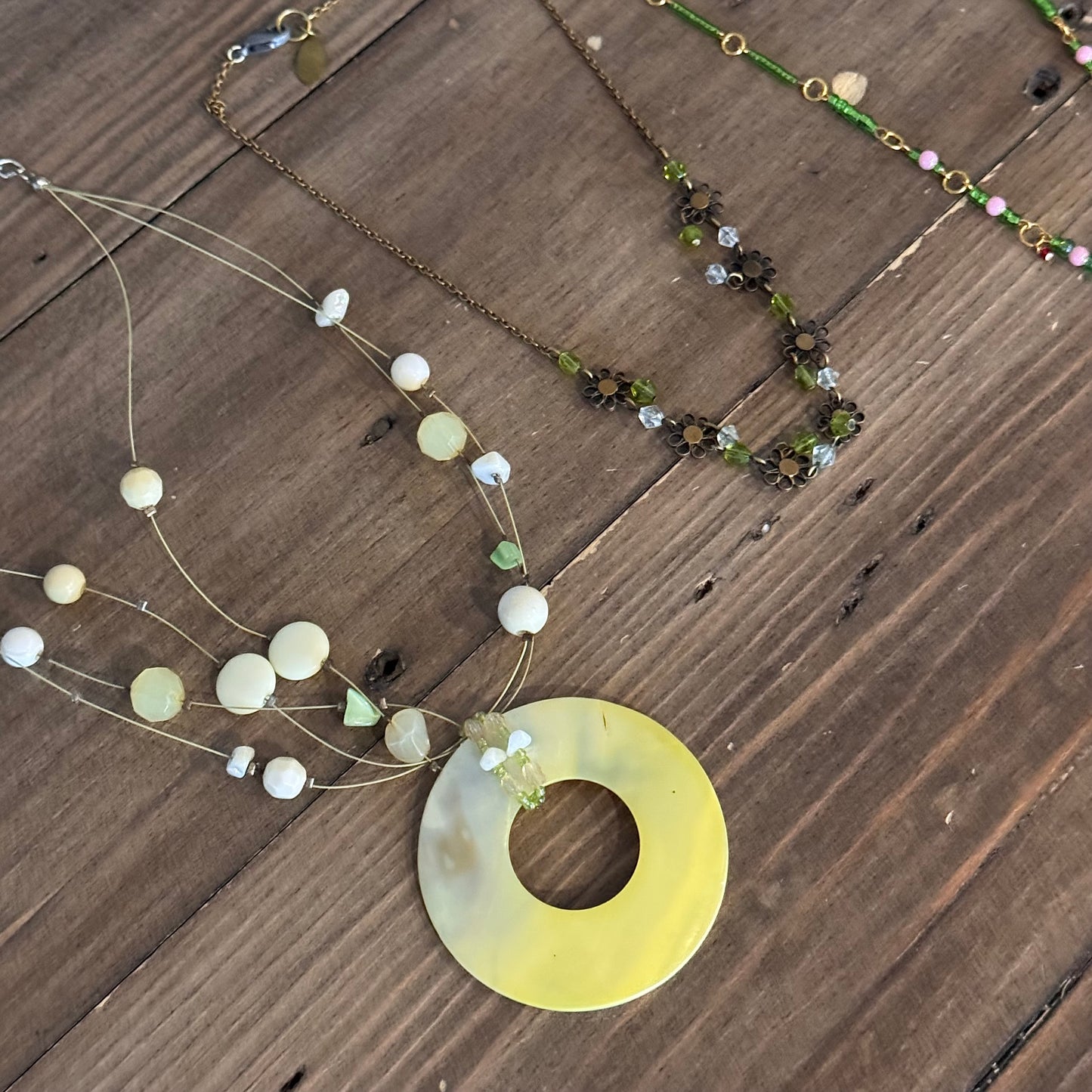 Green & Gold Jewelry Set