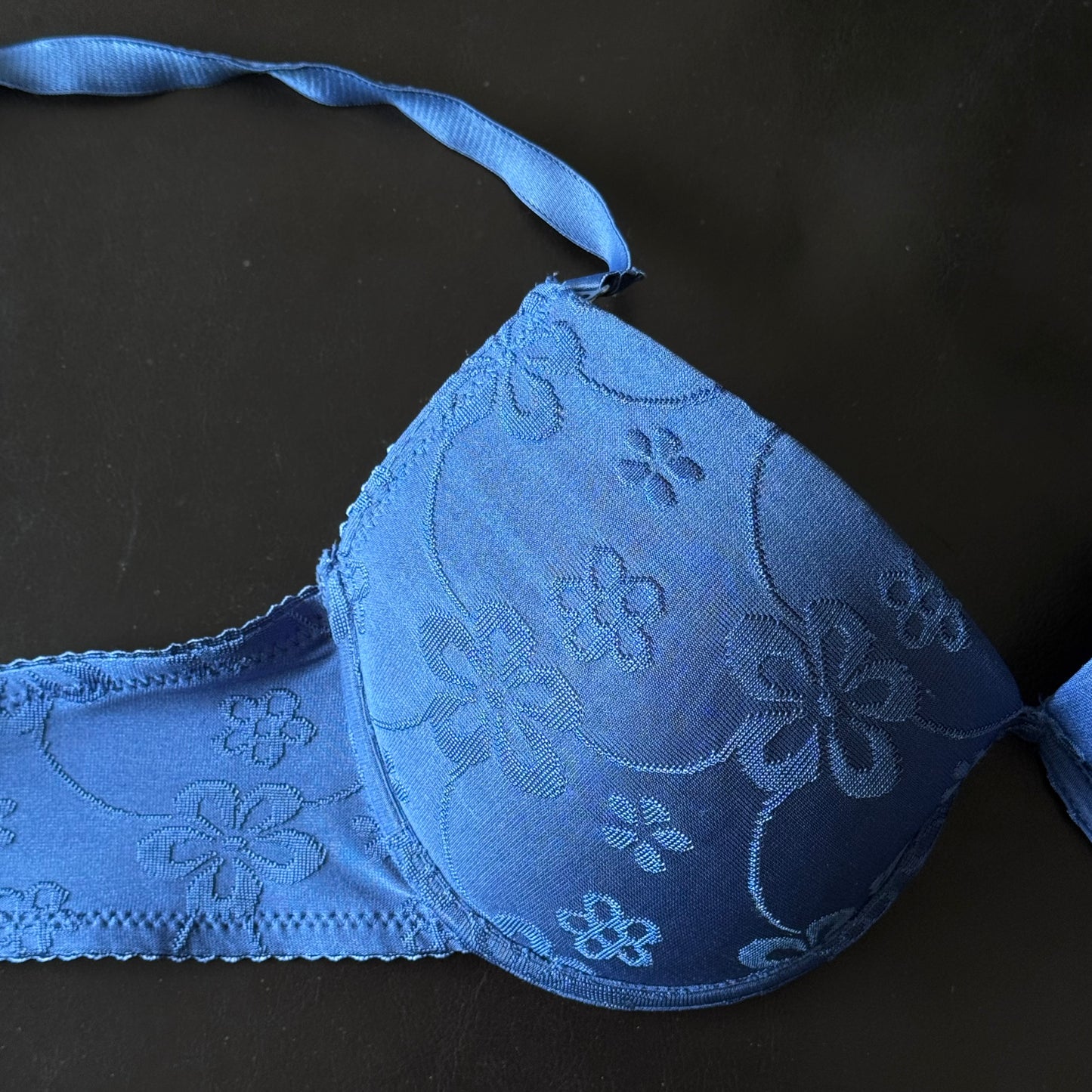 Blue Floral Bra