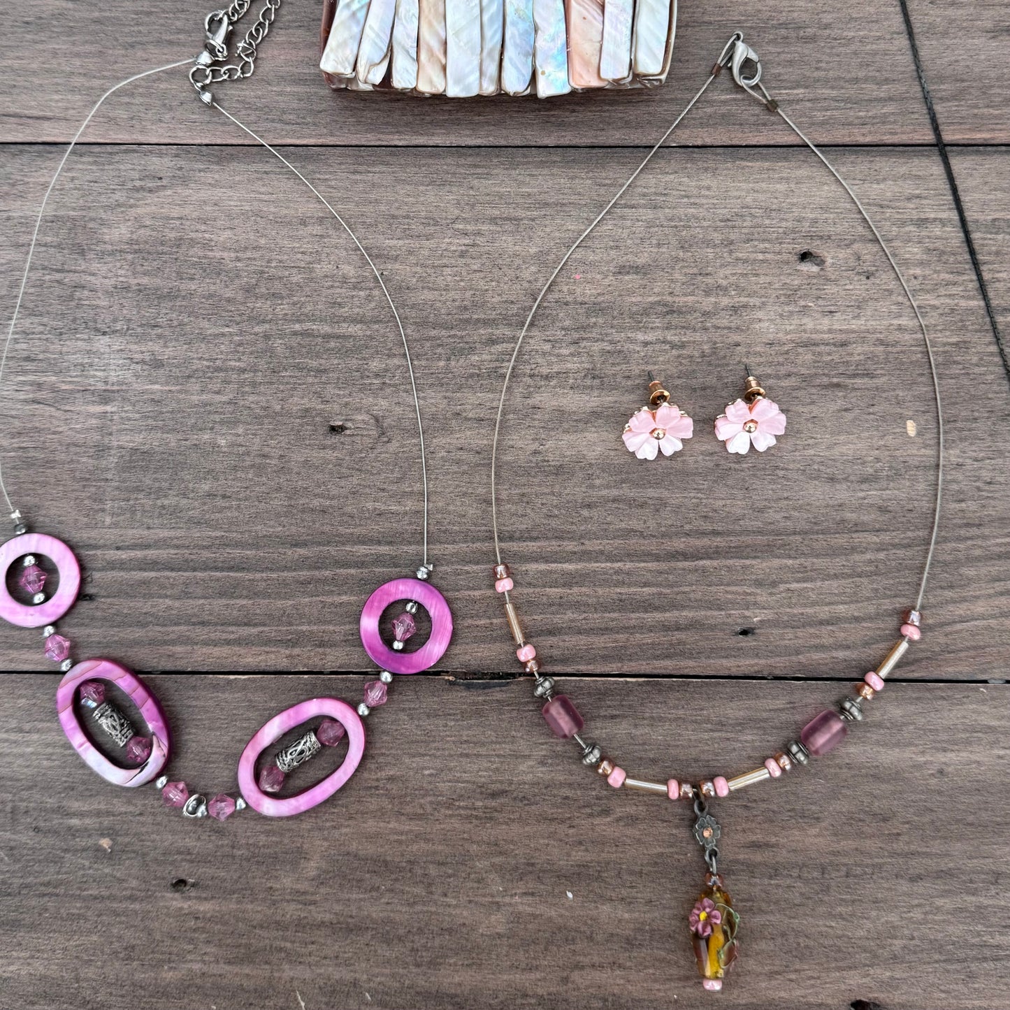 Pink & Purple Jewelry Set