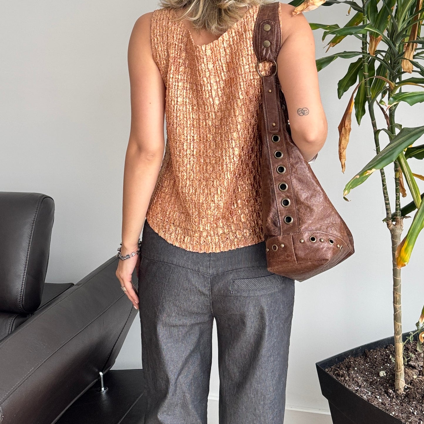 Gold Textured Top