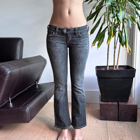 Grey Lowrise Bootcut Jeans