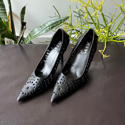 Black Cutout Heels