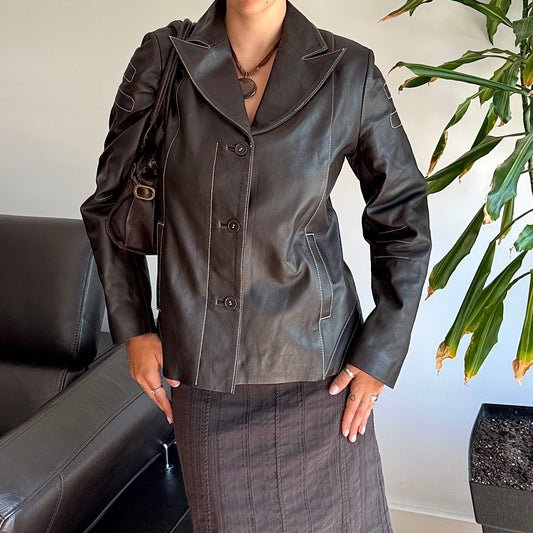Dark Brown Leather Jacket