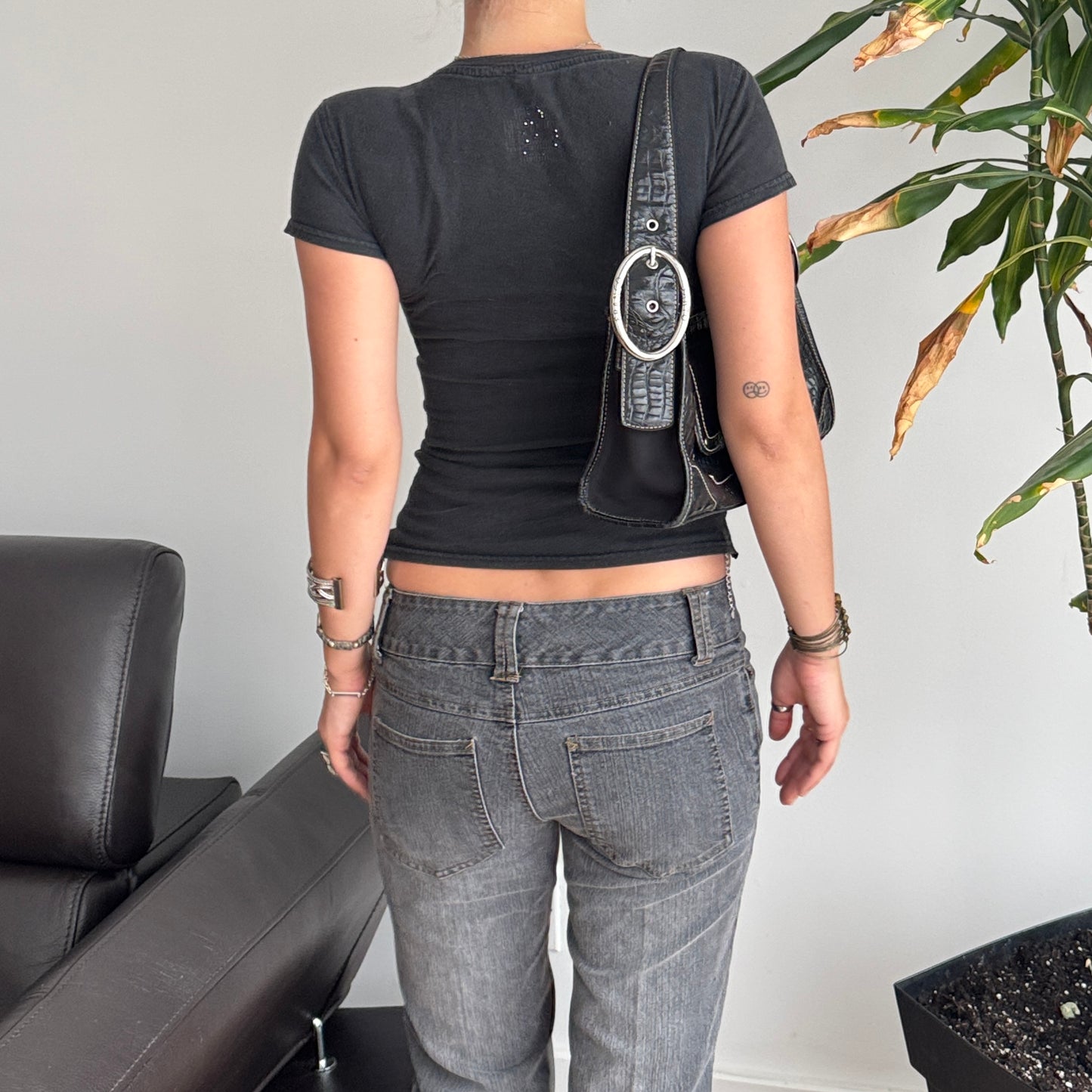 Black Sequin Babytee