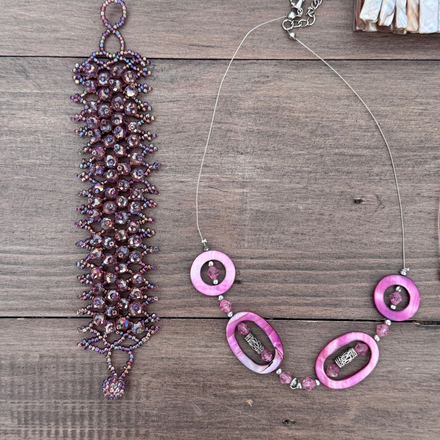Pink & Purple Jewelry Set