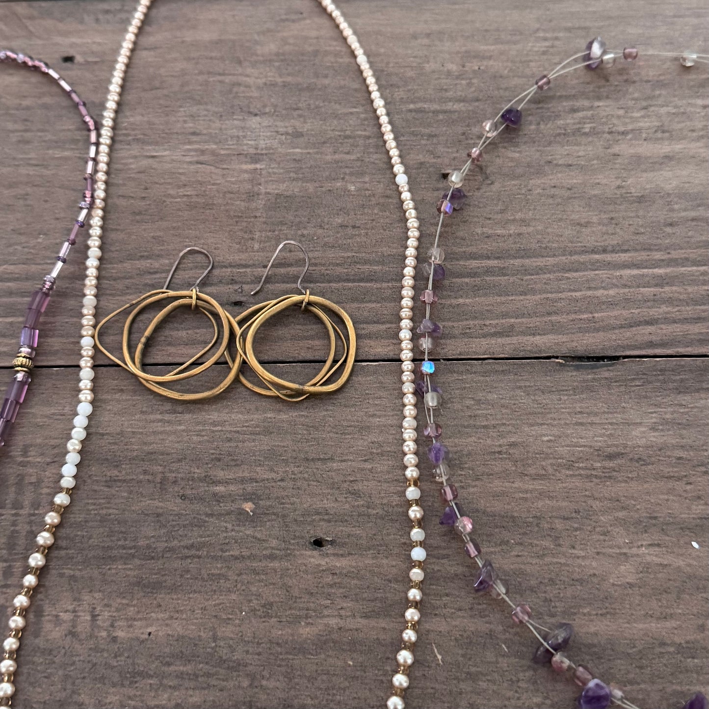 Purple & Gold Jewelry Set