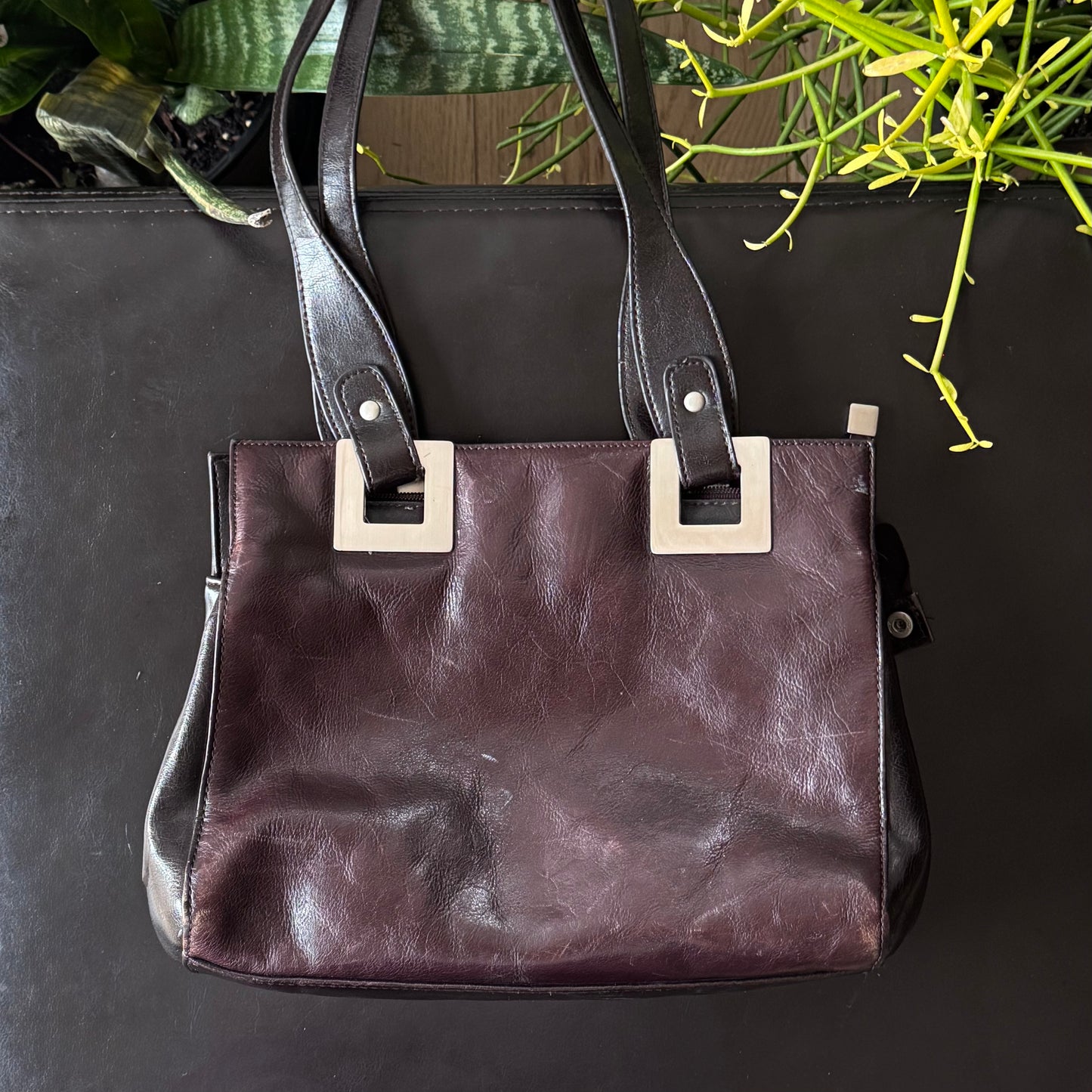 Dark Brown Leather Purse