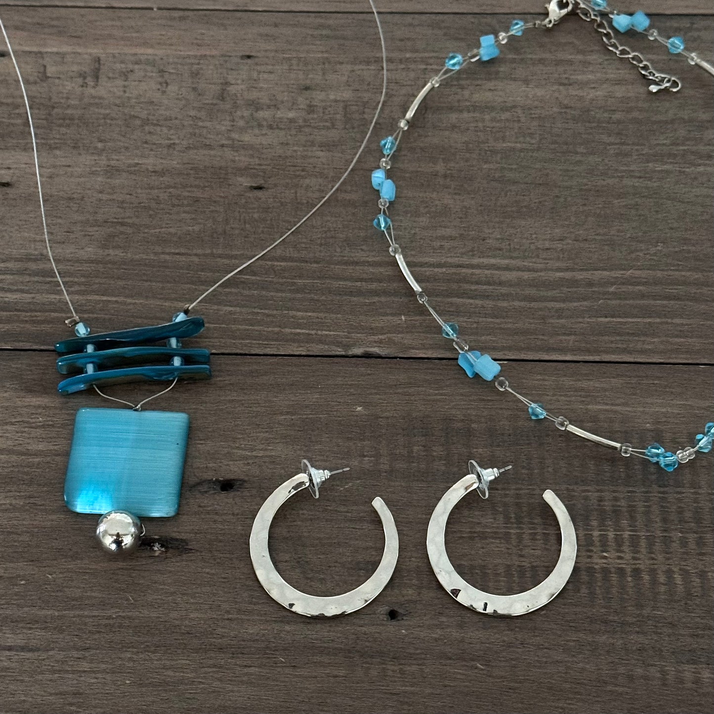 Blue & Silver Jewelry Set