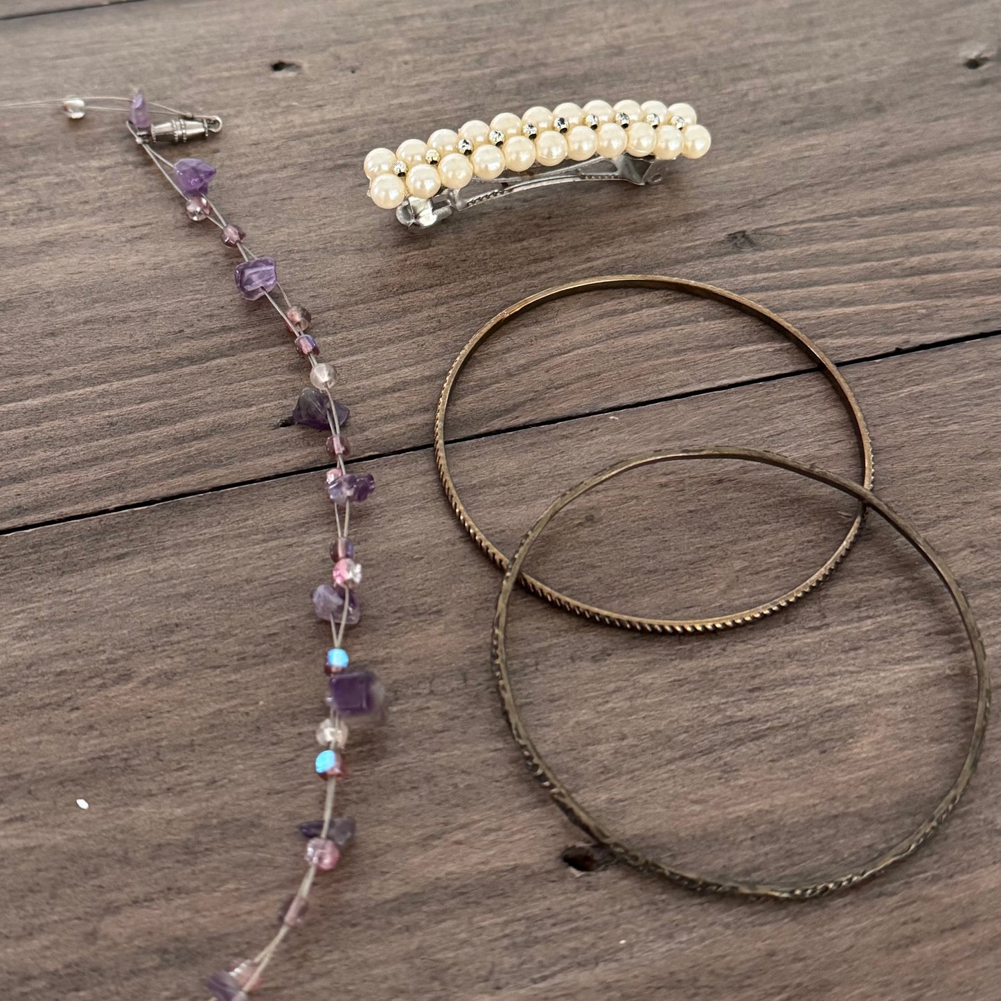Purple & Gold Jewelry Set