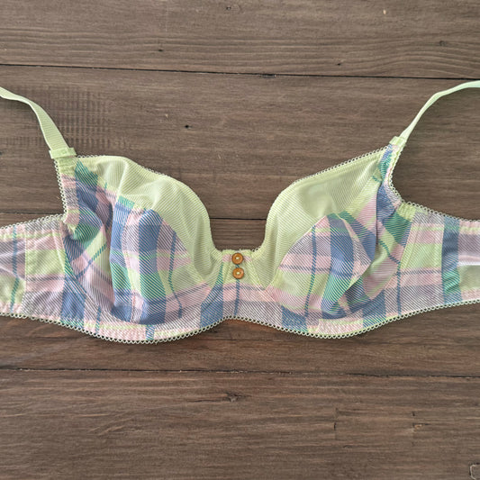 Light Colors Plaid Bralette
