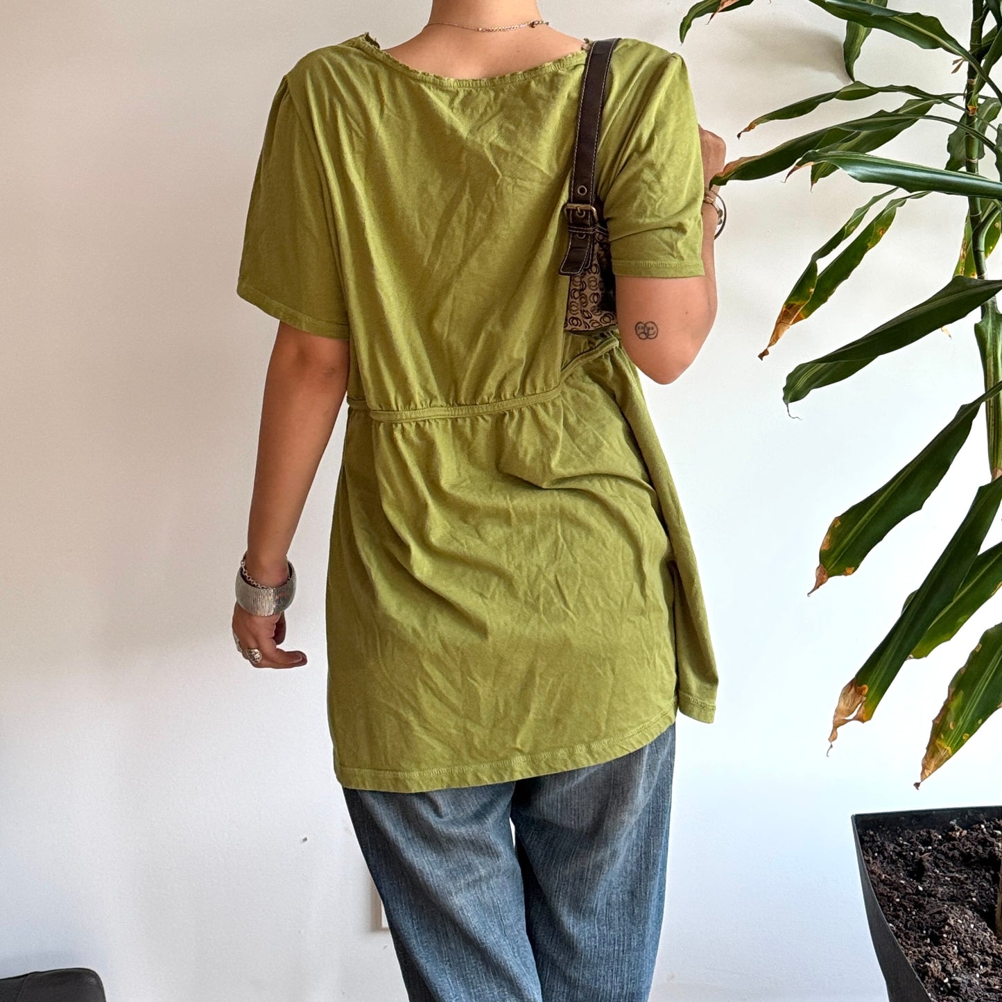 Matcha Green Babydoll Top