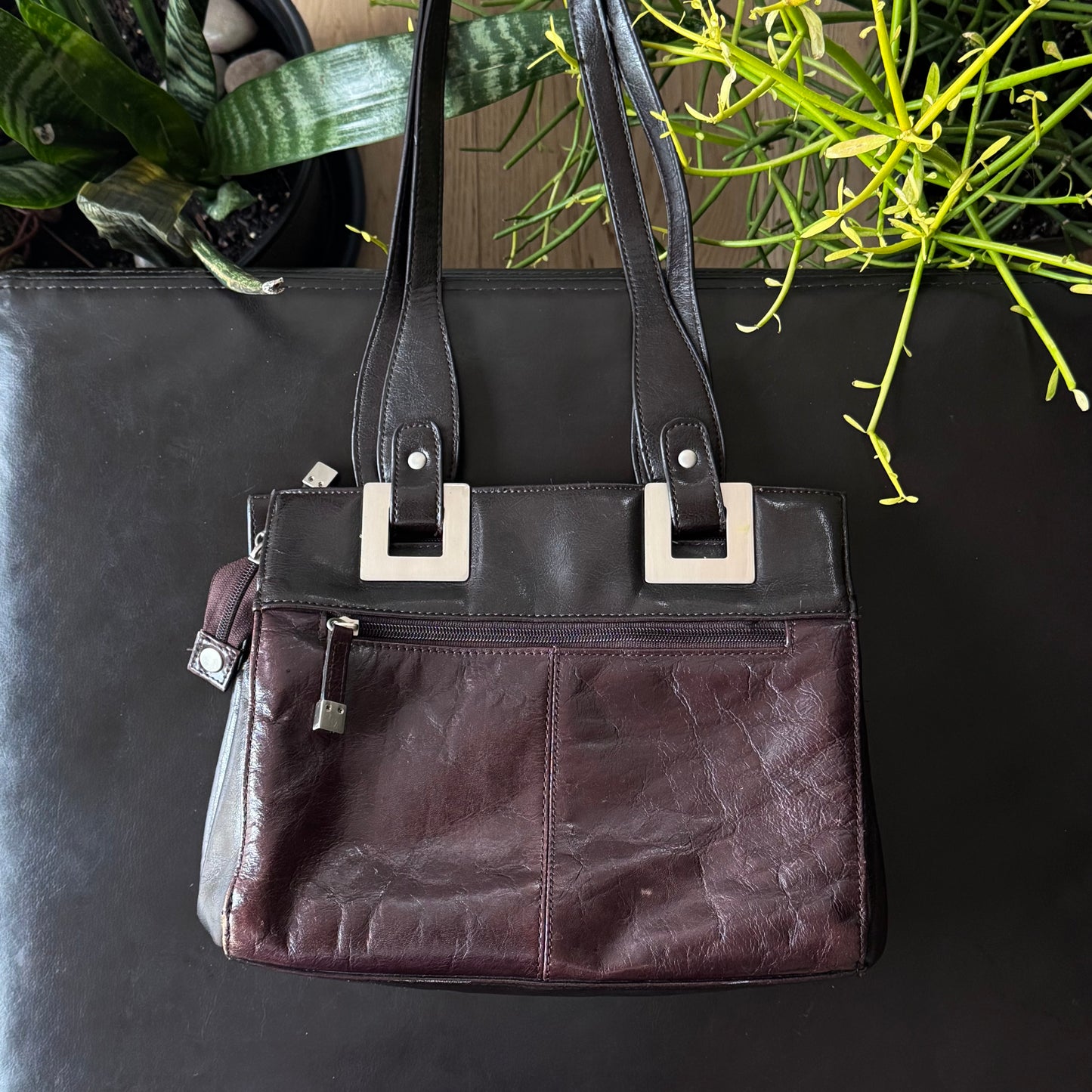 Dark Brown Leather Purse